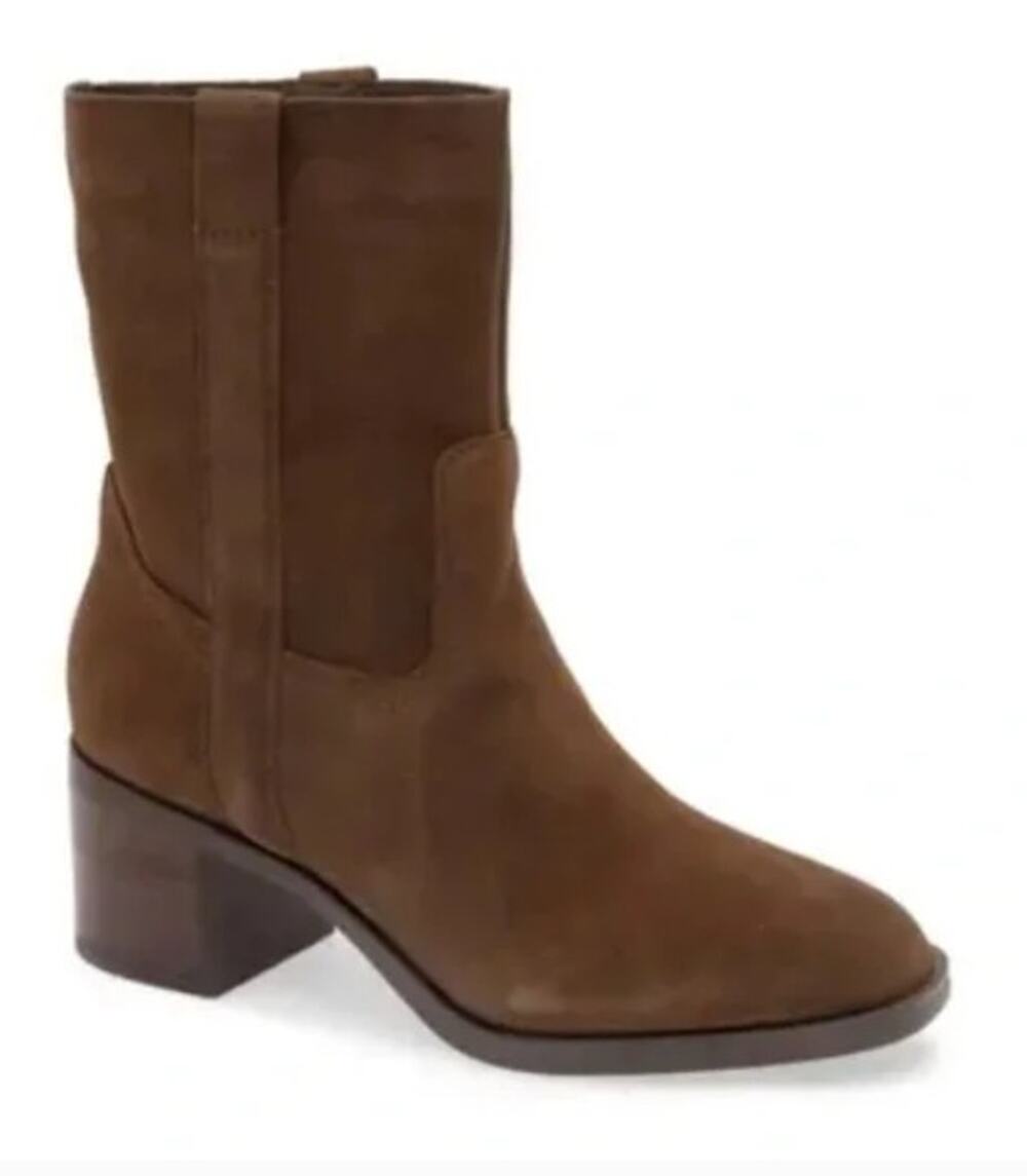 NEW Steve Madden Romney Bootie Chocolate Brown Suede Slouchy Western size 9